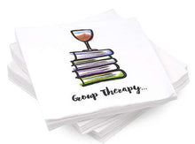 Load image into Gallery viewer, "Group Therapy" Cocktail 3-Ply Paper Party Napkins for Book Club 30 Pk,