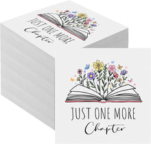 Load image into Gallery viewer, Just One More Chapter Book Club Vintage Beverage Napkins (50)
