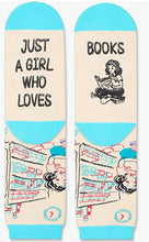 Load image into Gallery viewer, Zmart Funny Socks for Book Lovers
