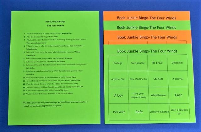 This Tender Land Book Club Bingo Set – Book Junkie Bingo