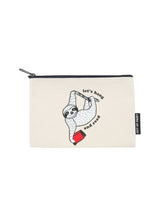 Load image into Gallery viewer, Join the slow readers club!   Adorable pencil pouch! Perfect for a book club prize!  Product Details  100% cotton canvas  Zipper enclosure  9&quot; w x 6&quot; h  Made in the USA
